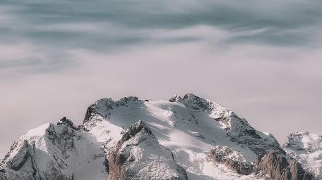 Majestic Snow-Capped Mountain Landscape wallpaper