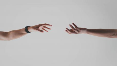 Reaching Out for Connection and Support wallpaper