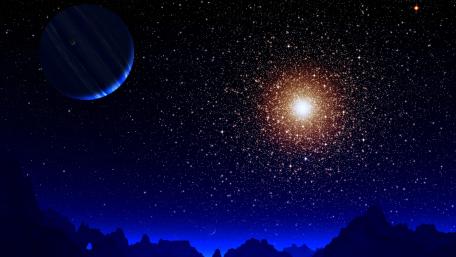 Futuristic Starry Horizons wallpaper