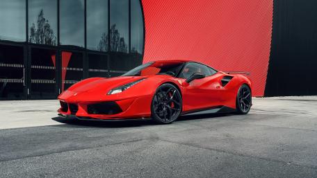 Ferrari 488 Pista Red Dream Car Wallpaper wallpaper