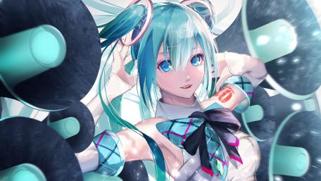 Vibrant Hatsune Miku Dynamic Wallpaper wallpaper