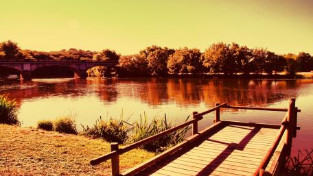 Serene Lake Escape in Nature's Embrace wallpaper