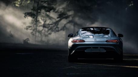 Sleek Mercedes-Benz in Twilight Serenity wallpaper