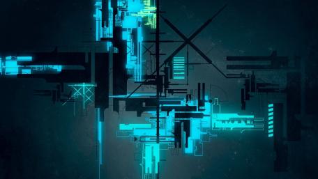 Neon Tech Cityscape wallpaper