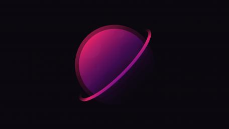 Pink planet wallpaper