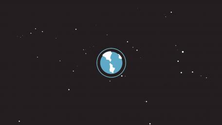 Simplicity of Earth in Space wallpaper