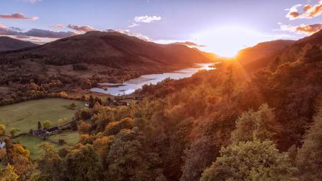 The Loch Voil from the Creag an Tuirc wallpaper