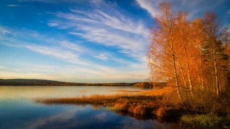 Autumn Reflections in Tranquil Waters wallpaper