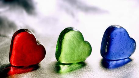 Colorful Hearts for Romantic Vibes wallpaper