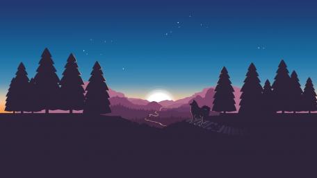 Minimal forest wallpaper