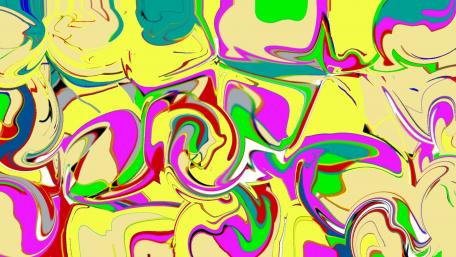 Opposition of yellow ocher water green colors. Magentas. light greens. White.Dark Reds wallpaper