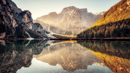 Lake Prags (Dolomites) wallpaper