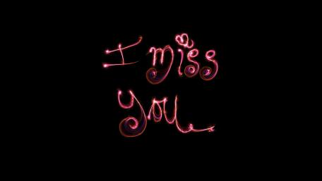 Romantic I Miss You Wallpaper for AMOLED Displays wallpaper