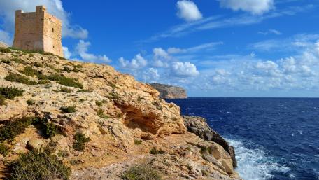 Watchtower in Malta wallpaper