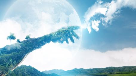 Mystical Touch of Nature's Hand wallpaper