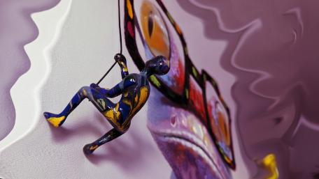 Climb the frog wallpaper