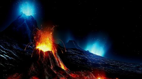 Fiery Wonders of an Alien World wallpaper