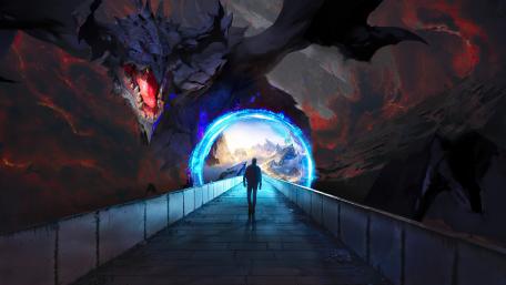 Portal Guardian: The Fiery Dragon wallpaper