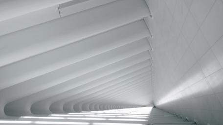 Sleek Monochrome Architectural Perspective with Depth wallpaper