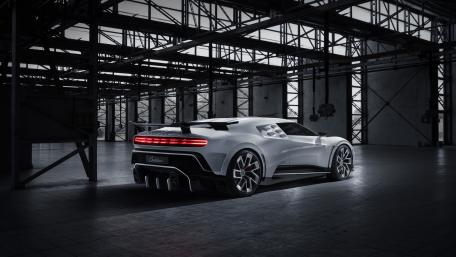 Bugatti Centodieci in Industrial Hangar wallpaper