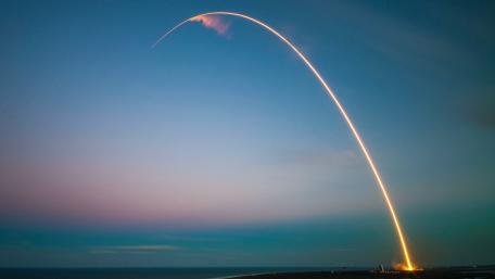 Launch into the Cosmos with Spacex's Journey wallpaper
