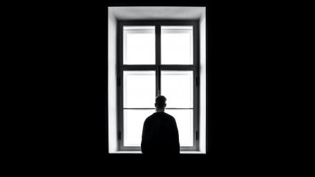 Silent Reflection in Monochrome Light wallpaper