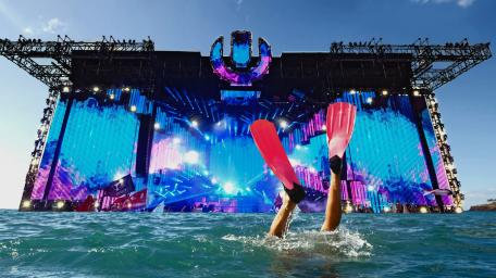 Vibrant Festival Scene Underwater Celebration wallpaper
