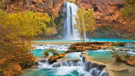 Havasu Falls at fall wallpaper