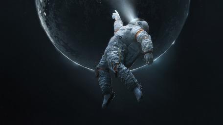 Reaching for the Stars in Deep Space wallpaper
