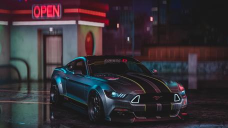 Ford Mustang GT Dominates the Night wallpaper