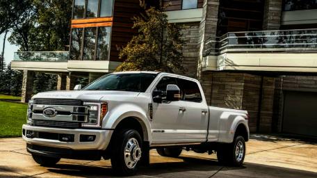 Sleek Ford Pickup Truck in Modern Setting wallpaper