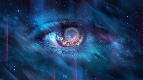 Mystical Eye of the Universe wallpaper