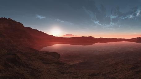 Serenity in the Desert Landscape wallpaper