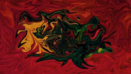 Vibrant Flowing Liquids in Abstract Design wallpaper