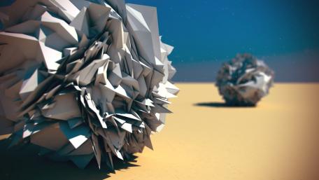Prickly sphere wallpaper