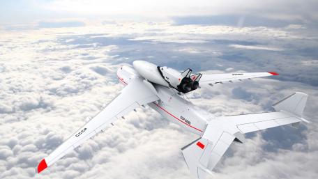 Majestic Flight Above the Clouds wallpaper