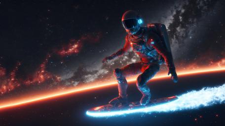 Cosmic Wave Rider wallpaper