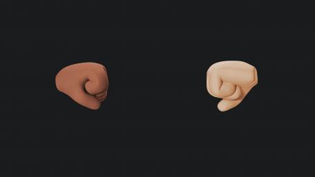 Funny Fists Duel Wallpaper 8K wallpaper