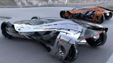 Futuristic Nissan Concept Cars Showcase Innovation and Style wallpaper