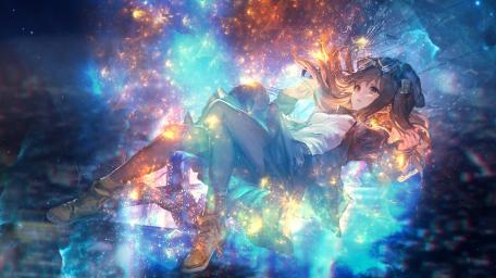 Celestial Descent of a Dreaming Girl wallpaper