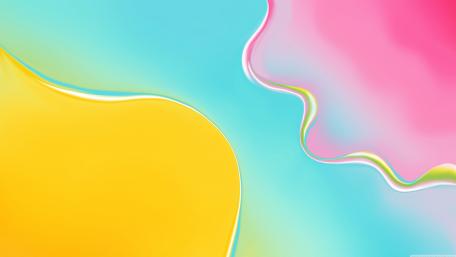 Vibrant Fluid Shapes in Soft Hues wallpaper