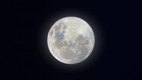 Luminous Supermoon in Night Sky wallpaper