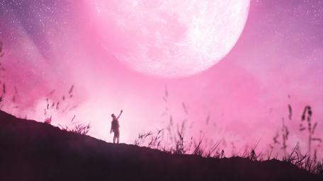 Magical Moonlit Dreamscape wallpaper