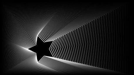 Hypnotic Monochrome Star Spiral wallpaper