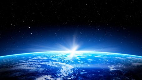 Glistening Horizon of Earth wallpaper