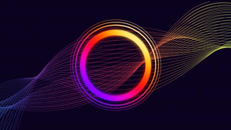 Neon Circle Vibes wallpaper