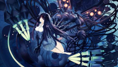 Futuristic Dark Mecha Awakening wallpaper