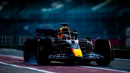 Speed Demon at Dusk on the Track wallpaper