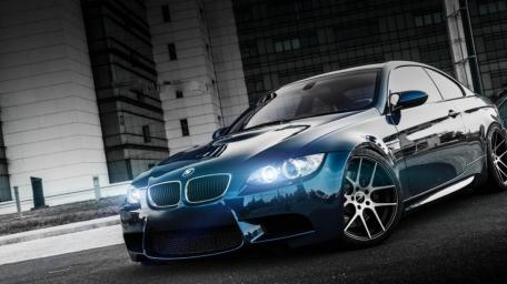 Sleek BMW M3 with Stunning Automotive Lighting wallpaper