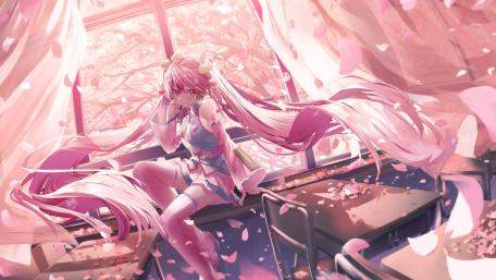 Spring Breeze Anime Elegance wallpaper